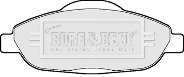 BORG & BECK Комплект тормозных колодок, дисковый тормоз BBP2065